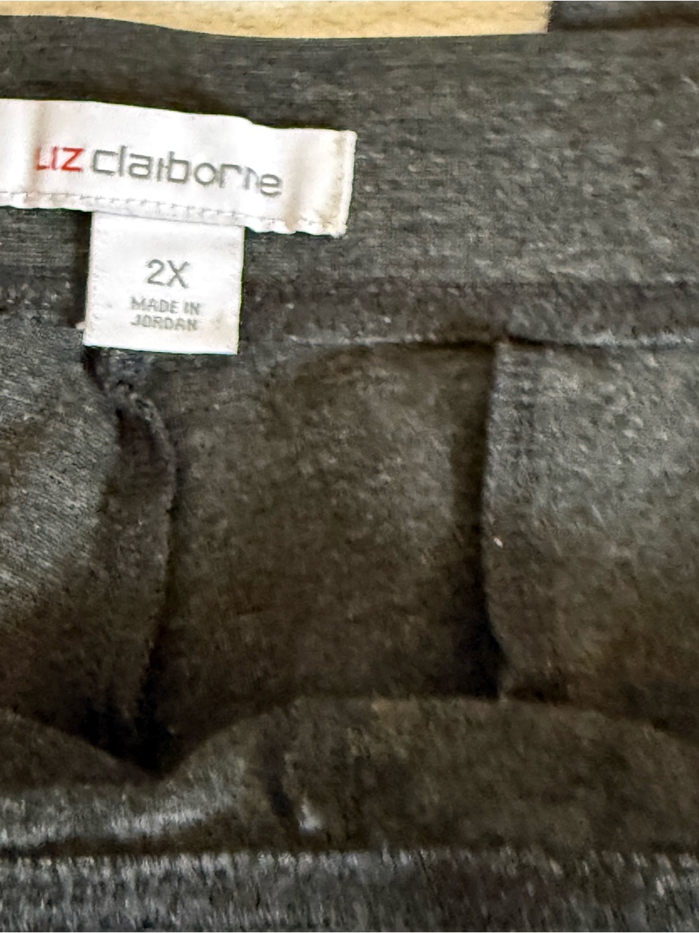 Liz Claiborne Charcoal Stretch Pants - Picture 3 of 5